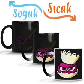 Baskı Dükkanı KB10376 Cute Bırdıes Crown Porselen Kupa Bardak
