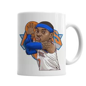 Baskı Dükkanı KB104 Carmelo Anthony New York Knicks Porselen Kupa Bardak