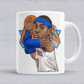 Baskı Dükkanı KB104 Carmelo Anthony New York Knicks Porselen Kupa Bardak