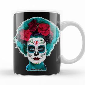 Baskı Dükkanı KB10404 Day Of The Dead Bride Porselen Kupa Bardak