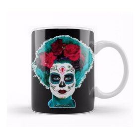 Baskı Dükkanı KB10404 Day Of The Dead Bride Porselen Kupa Bardak