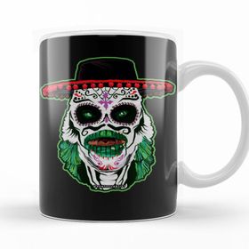 Baskı Dükkanı KB10405 Day Of The Dead Creature Porselen Kupa Bardak