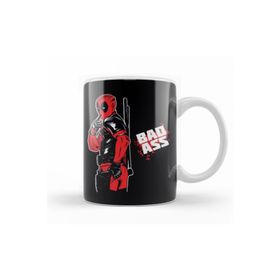 Baskı Dükkanı KB10409 Deadpool Bad Ass Porselen Kupa Bardak
