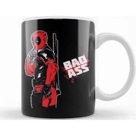 Baskı Dükkanı KB10409 Deadpool Bad Ass Porselen Kupa Bardak