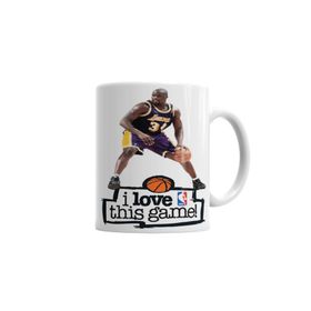 Baskı Dükkanı KB1041 Shaq Oneal I Love This Game Porselen Kupa Bardak