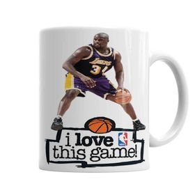 Baskı Dükkanı KB1041 Shaq Oneal I Love This Game Porselen Kupa Bardak