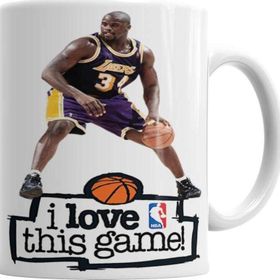 Baskı Dükkanı KB1041 Shaq Oneal I Love This Game Porselen Kupa Bardak