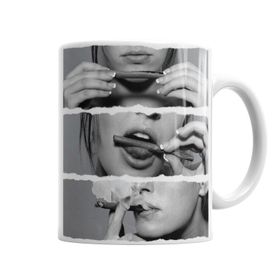 Baskı Dükkanı KB1042 Sexy Smoke Porselen Kupa Bardak