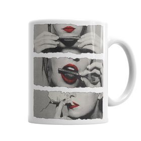 Baskı Dükkanı KB1042 Sexy Smoke Porselen Kupa Bardak