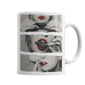 Baskı Dükkanı KB1042 Sexy Smoke Porselen Kupa Bardak