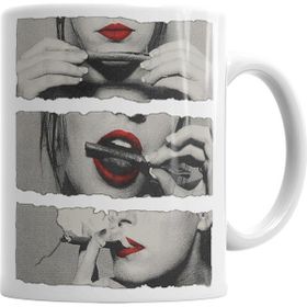 Baskı Dükkanı KB1043 Sexy Smoke Porselen Kupa Bardak