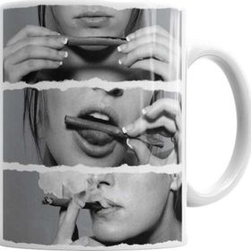 Baskı Dükkanı KB1043 Sexy Smoke Porselen Kupa Bardak
