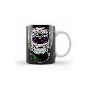 Baskı Dükkanı KB10431 Dia De Los Muertos Day Of The Dead Monster Porselen Kupa Bardak