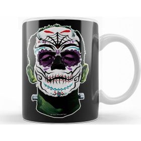 Baskı Dükkanı KB10431 Dia De Los Muertos Day Of The Dead Monster Porselen Kupa Bardak