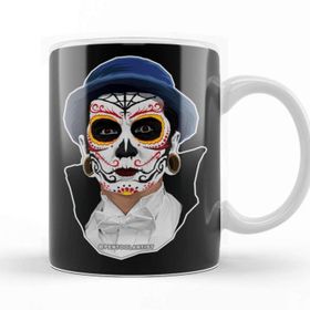 Baskı Dükkanı KB10432 Dia De Los Muertos Day Of The Dead Vampire Porselen Kupa Bardak