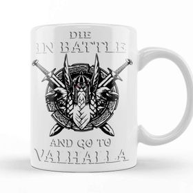 Baskı Dükkanı KB10435 Die In Battle Porselen Kupa Bardak