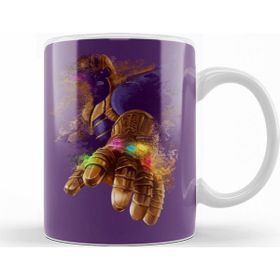 Baskı Dükkanı KB10438 Disappearing Thanos Avengers Endgame Porselen Kupa Bardak