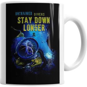 Baskı Dükkanı KB10440 Diving Dalgıc Porselen Kupa Bardak
