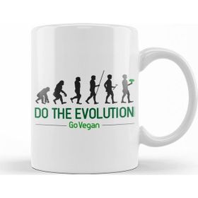 Baskı Dükkanı KB10442 Do The Evolution Go Vegan Porselen Kupa Bardak
