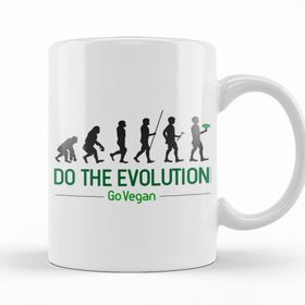 Baskı Dükkanı KB10442 Do The Evolution Go Vegan Porselen Kupa Bardak