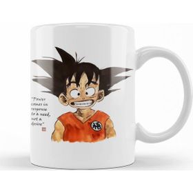 Baskı Dükkanı KB10462 Dragonball Cheeky Smile Goku Porselen Kupa Bardak