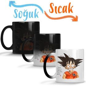 Baskı Dükkanı KB10462 Dragonball Cheeky Smile Goku Porselen Kupa Bardak