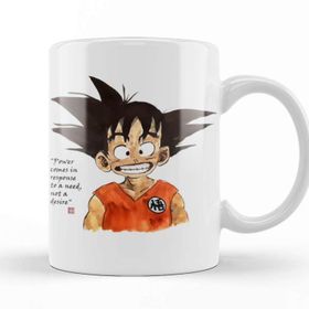 Baskı Dükkanı KB10462 Dragonball Cheeky Smile Goku Porselen Kupa Bardak