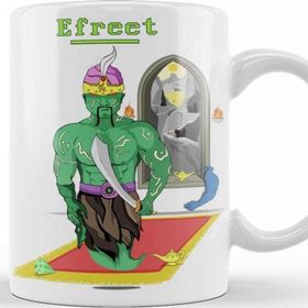 Baskı Dükkanı KB10476 Efreet Djin War Green Faction Porselen Kupa Bardak