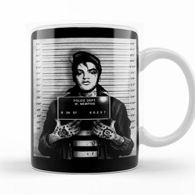 Baskı Dükkanı KB10487 Elvis Detido Porselen Kupa Bardak
