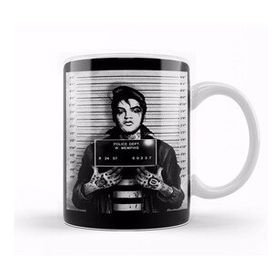 Baskı Dükkanı KB10487 Elvis Detido Porselen Kupa Bardak