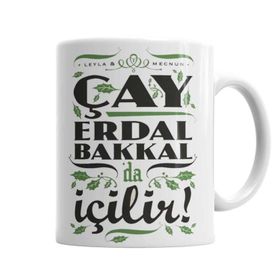 Baskı Dükkanı KB10493 Erdal Bakkal Porselen Kupa Bardak
