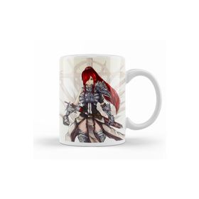 Baskı Dükkanı KB10497 Erza Scarlet Fairy Tail Anime Battle Ready Porselen Kupa Bardak