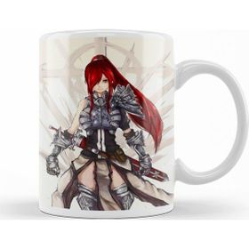 Baskı Dükkanı KB10497 Erza Scarlet Fairy Tail Anime Battle Ready Porselen Kupa Bardak