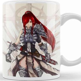 Baskı Dükkanı KB10497 Erza Scarlet Fairy Tail Anime Battle Ready Porselen Kupa Bardak
