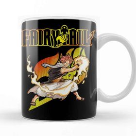 Baskı Dükkanı KB10521 Fairy Tail Anime Manga Natsu Dragneel Fire Porselen Kupa Bardak