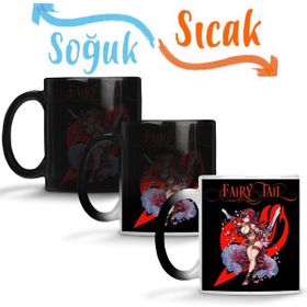 Baskı Dükkanı KB10525 Fairy Tail Erza Scarlet Guild Symbol Swords Anime Manga Porselen Kupa Bardak