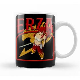 Baskı Dükkanı KB10526 Fairy Tail Erza Scarlet Ready To Fight Porselen Kupa Bardak