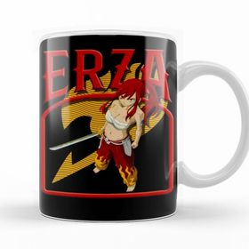 Baskı Dükkanı KB10526 Fairy Tail Erza Scarlet Ready To Fight Porselen Kupa Bardak