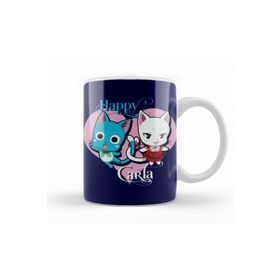 Baskı Dükkanı KB10529 Fairy Tail Happy Carla Anime Manga Porselen Kupa Bardak