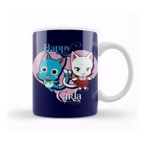 Baskı Dükkanı KB10529 Fairy Tail Happy Carla Anime Manga Porselen Kupa Bardak