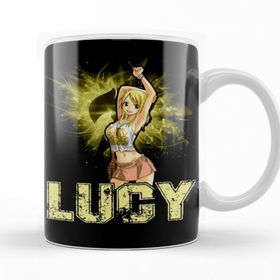 Baskı Dükkanı KB10532 Fairy Tail Lucy Heartfilia Guild Symbol Key Porselen Kupa Bardak