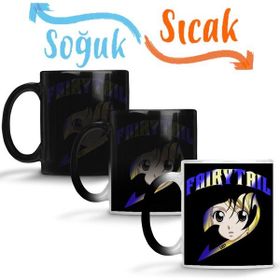 Baskı Dükkanı KB10533 Fairy Tail Lucy Inside Guild Symbol Porselen Kupa Bardak