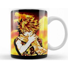 Baskı Dükkanı KB10537 Fairy Tail Natsu Dragneel Fire Dragon Porselen Kupa Bardak
