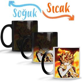 Baskı Dükkanı KB10537 Fairy Tail Natsu Dragneel Fire Dragon Porselen Kupa Bardak