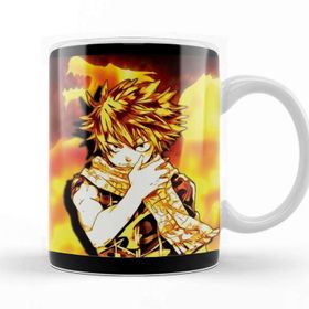 Baskı Dükkanı KB10537 Fairy Tail Natsu Dragneel Fire Dragon Porselen Kupa Bardak
