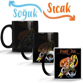 Baskı Dükkanı KB10539 Fairy Tail Natsu Dragneel Happy Anime Manga Porselen Kupa Bardak