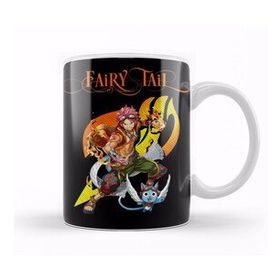 Baskı Dükkanı KB10539 Fairy Tail Natsu Dragneel Happy Anime Manga Porselen Kupa Bardak