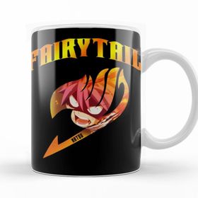 Baskı Dükkanı KB10540 Fairy Tail Natsu Inside Guild Symbol Porselen Kupa Bardak