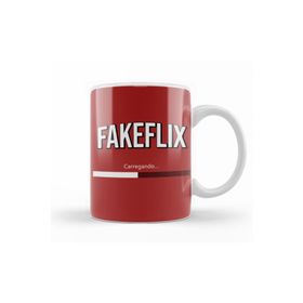 Baskı Dükkanı KB10543 Fakeflix Porselen Kupa Bardak