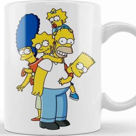 Baskı Dükkanı KB10545 Familia Simpsons Porselen Kupa Bardak